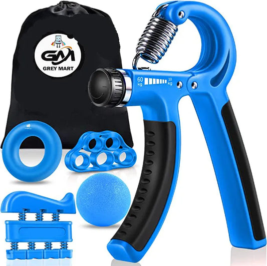 Complete Set of 5 Hand Gripper Wrist Developer Heavy Hand Power Forearm Wrist Strengthener