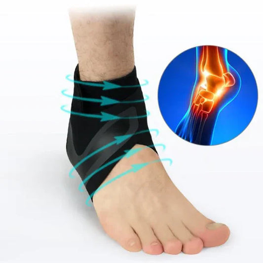 Breathable Elastic Ankle pain relief Brace & Stabilizer