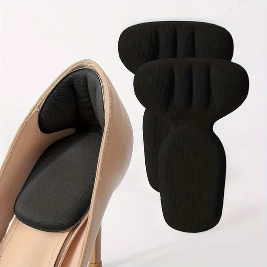 Double Thick Half-Inch T-Shaped Foam Heel Cushion And Heel Cup