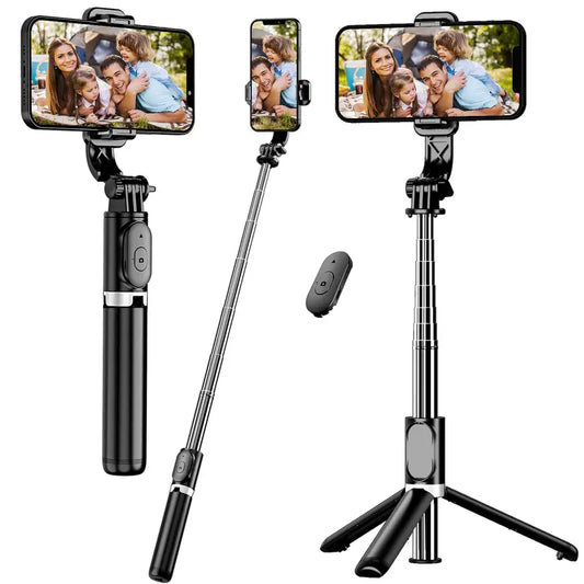 Cell Phone Selfie Stick Tripod, Extendable Selfie Stick All-in-1