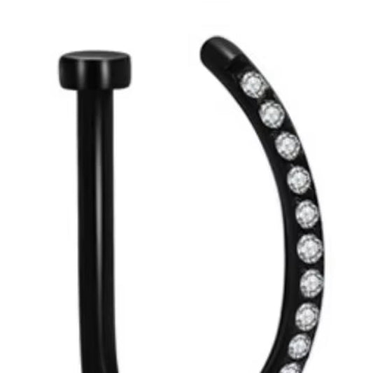 Stainless Steel Fake Nose Piercing Jewelry for Men D Shape Nose Ring for Women Faux Piercing Nez Nariz Falso Body Jewelry