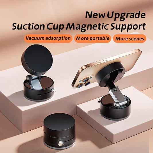 Foldable Portable Vacuum Magnetic Phone Holder