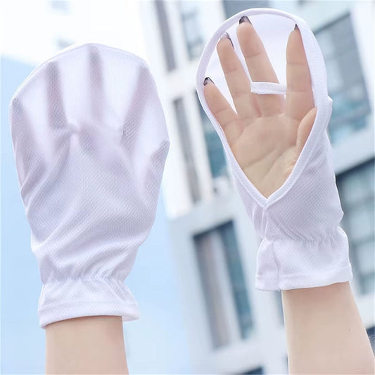 Summer Open-Fingered Short Sunscreen Gloves Sleeve Women Lady Thin Driving Outdoor Riding Gloves Mittens Sun Protection Gloves