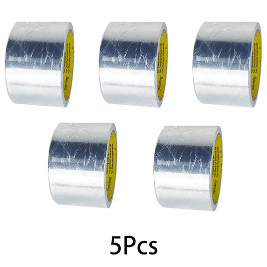High Temperature Resistance Aluminum Foil Tape Kitchen Pipe Repair Tape Adhesive Sealing Foil Heat Insulation Leak Proof Tape