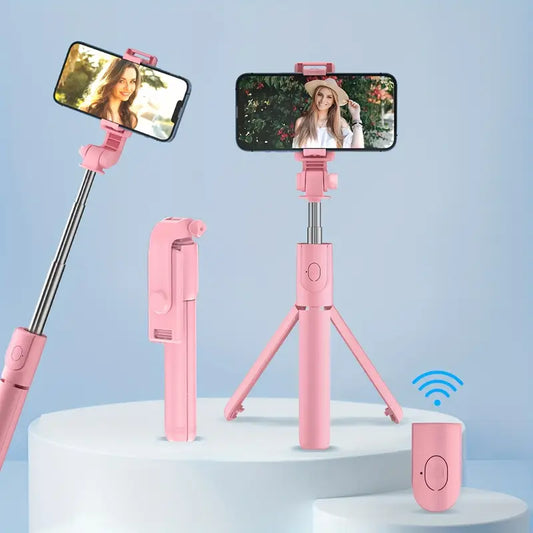 Wireless Remote Selfie Stick Tripod, Stainless Steel