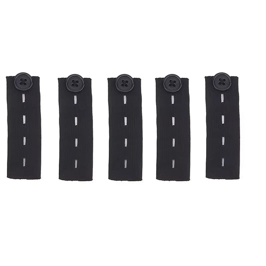5Pcs Jeans Waist Extension Buckle Unisex Waistband Button Pant Elastic Extender Button Waist Belt Adjustable Extension Buckle