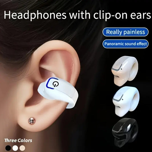 Clip-On Wireless Earbuds with Long Battery Life