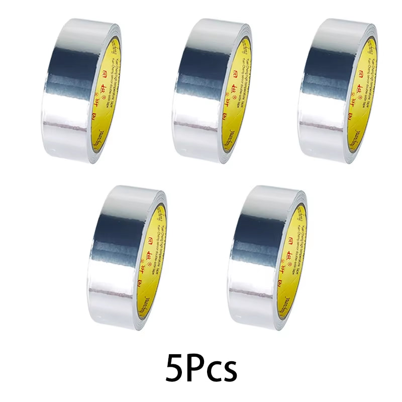 High Temperature Resistance Aluminum Foil Tape Kitchen Pipe Repair Tape Adhesive Sealing Foil Heat Insulation Leak Proof Tape