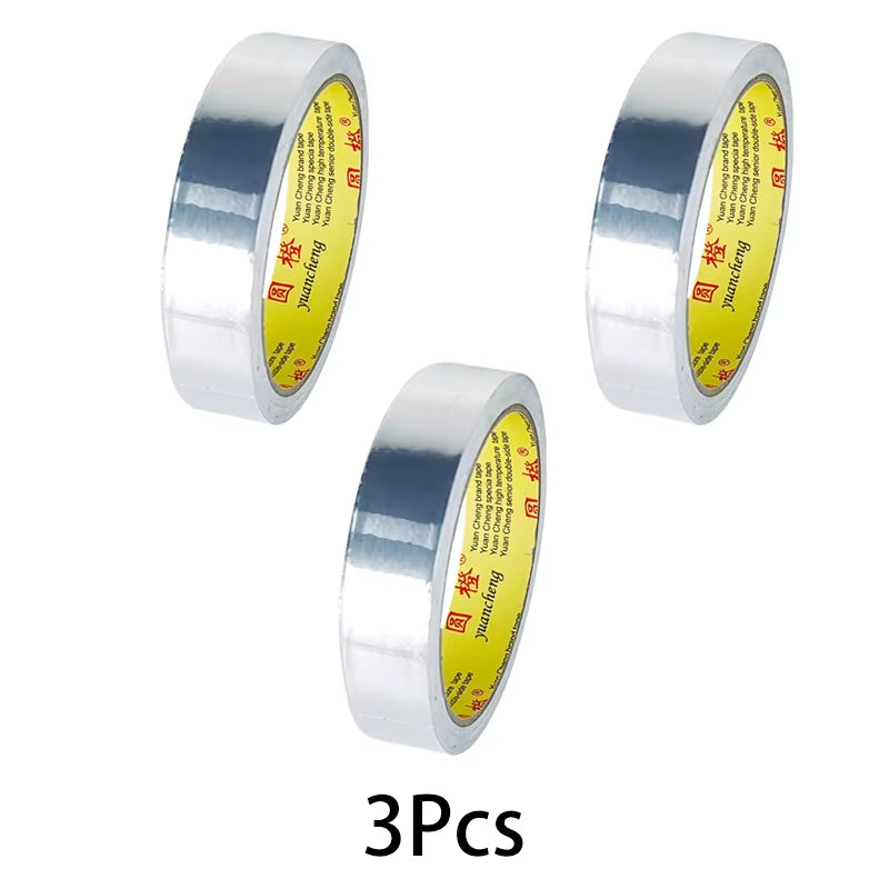 High Temperature Resistance Aluminum Foil Tape Kitchen Pipe Repair Tape Adhesive Sealing Foil Heat Insulation Leak Proof Tape