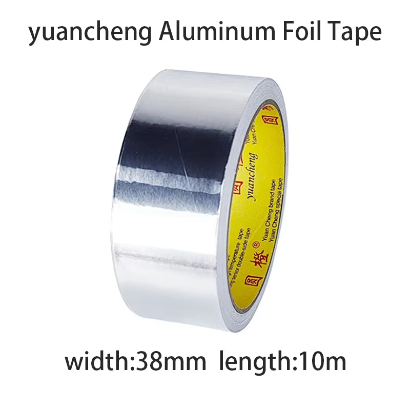 High Temperature Resistance Aluminum Foil Tape Kitchen Pipe Repair Tape Adhesive Sealing Foil Heat Insulation Leak Proof Tape