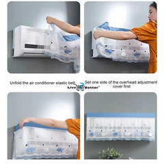 🧵 Embroidered AC Cover (Universal Size) ❄️