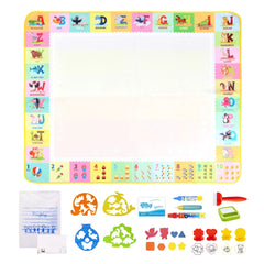 100X80Cm Magic Water Drawing Mat Coloring Doodle with Reusable Magic Pens Montessori Painting Board Educational Toys Kids Gifts