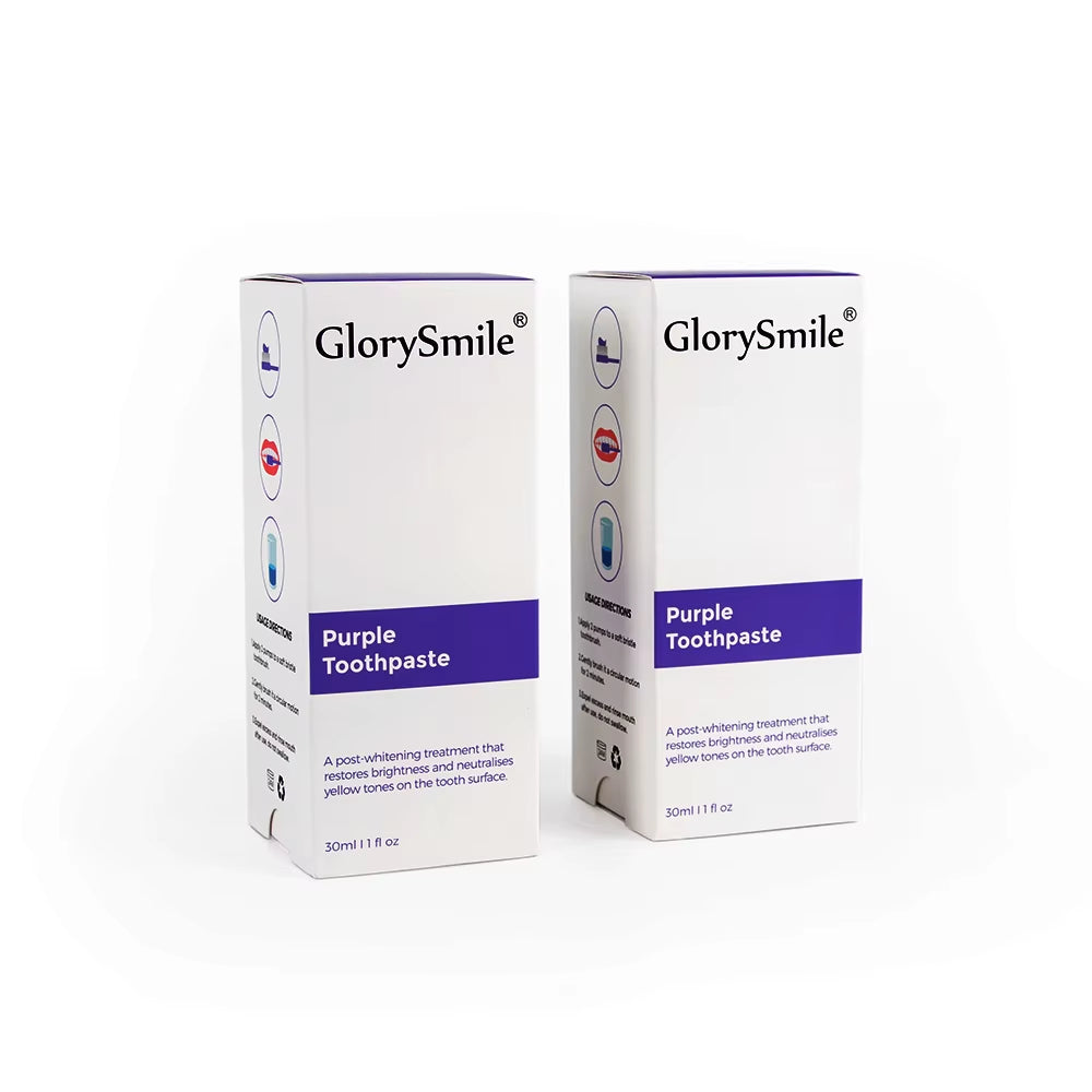 Glorysmile V34 Teeth Whitening Toothpaste 30Ml Travel Size Color Corrector Serum for Smoker
