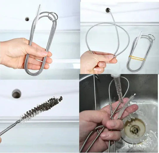 Car Drain Dredge Cleaning Scrub Brush