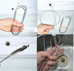 Car Drain Dredge Cleaning Scrub Brush