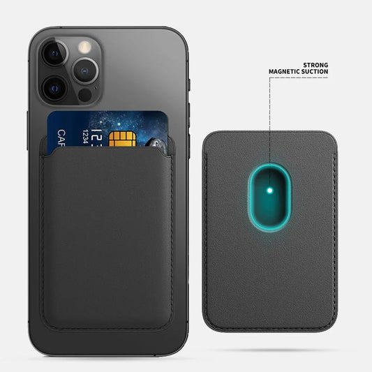 Magnetic Leather Wallet Case For iPhone
