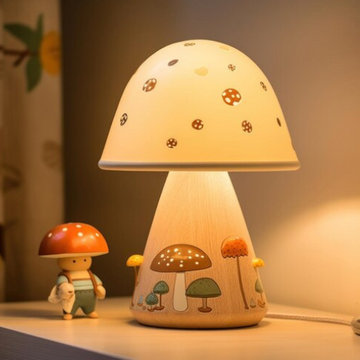 Süße Lampe und Spielzeug