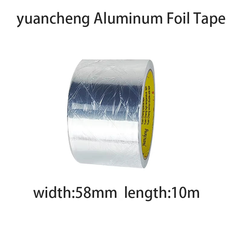 High Temperature Resistance Aluminum Foil Tape Kitchen Pipe Repair Tape Adhesive Sealing Foil Heat Insulation Leak Proof Tape