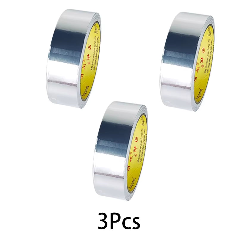 High Temperature Resistance Aluminum Foil Tape Kitchen Pipe Repair Tape Adhesive Sealing Foil Heat Insulation Leak Proof Tape