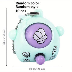 Mini Rock-Paper-Scissors Keychain Pendant Toys for Kids Birthday Party Favors Goodie Bag Wedding Baby Shower Gifts