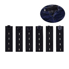 5Pcs Jeans Waist Extension Buckle Unisex Waistband Button Pant Elastic Extender Button Waist Belt Adjustable Extension Buckle